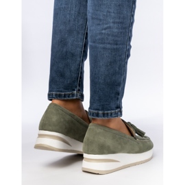 Kvinders grønne loafers 1