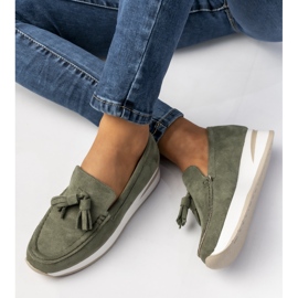 Kvinders grønne loafers 2
