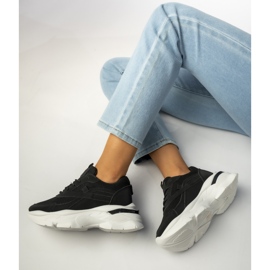 Kvinders sorte sports -sneakers 1