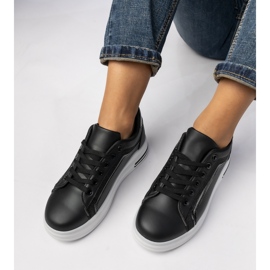Kvinders sorte sports -sneakers 1