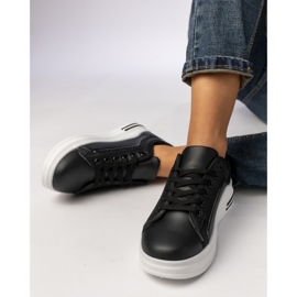 Kvinders sorte sports -sneakers 2
