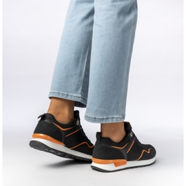 Kvinders sorte sports -sneakers 1