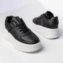 Kvinders sorte sports -sneakers 1
