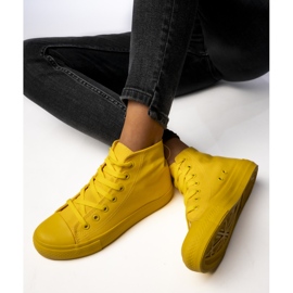 Klassiske kvinders sneakers gule 2