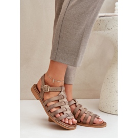 Zazoo Levende sandaler gulve beige 2