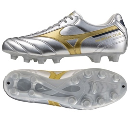 Mizuno Morelia II Club FG P1GA251604 Fodboldsko sølv 1
