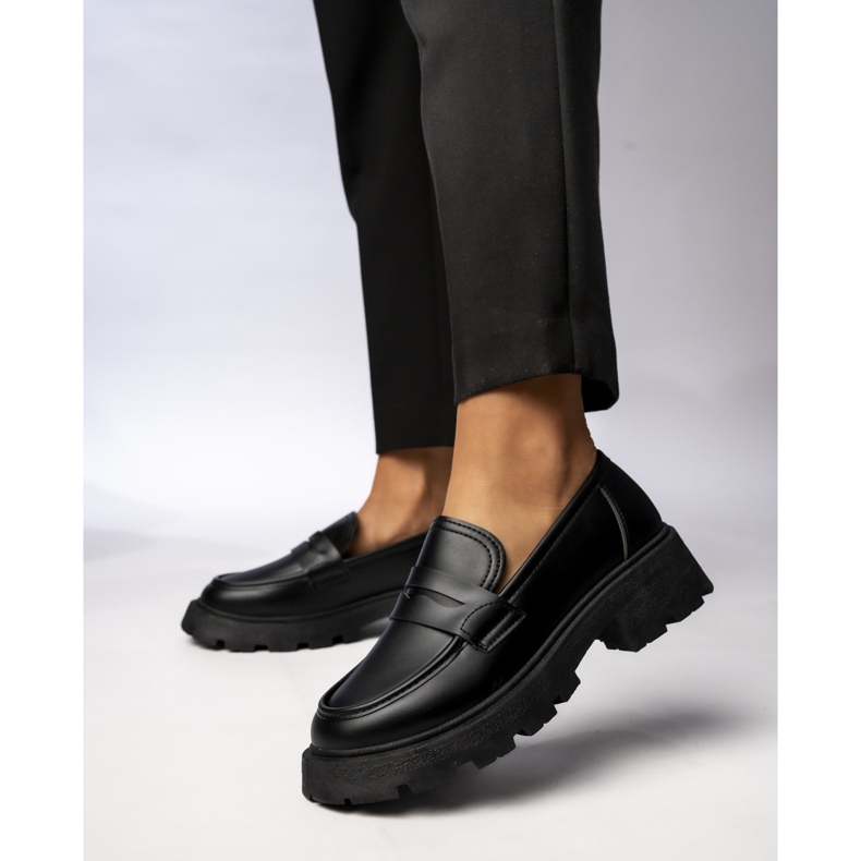 Kvinders via Giulia Nero Loafers sort 1