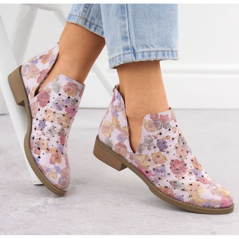 M.Daszyński M. Daszyński Boots SA62-102 Openwork lilla 2