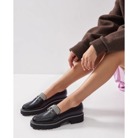 Kvinders diamant sorte loafers 2