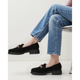 Kvinders ornell sorte loafers 2