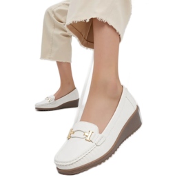 Kvinders velora hvide loafers 2