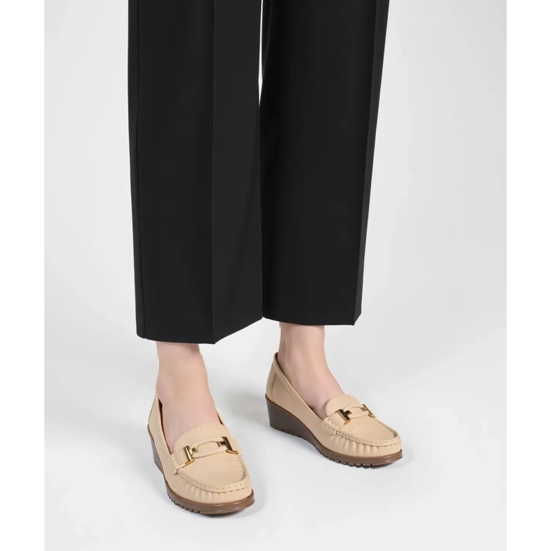 Kvinders velora beige loafers 1