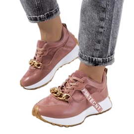 D/GMR Saminas lyserøde sneakers med kæde 1