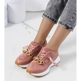 D/GMR Saminas lyserøde sneakers med kæde 2