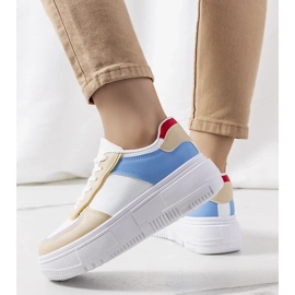 D/GMR Mandib hvide sneakers til kvinder beige 1