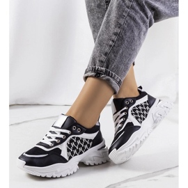 D/GMR Sorte og hvide Florival sneakers til kvinder 2