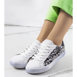 D/GMR Kameta Snake hvide sneakers sort 2