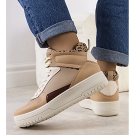 D/GMR Beige sneakers Adite ankel 1
