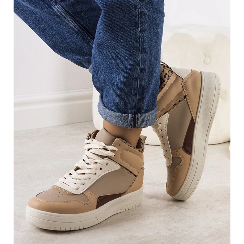 D/GMR Beige sneakers Adite ankel 2
