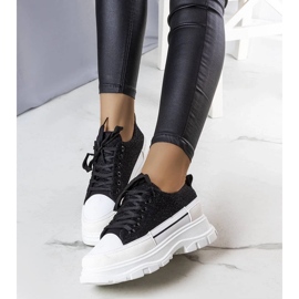D/GMR Sorte højsålede sneakers fra Callani 2