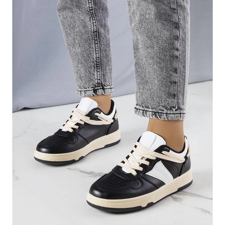 D/GMR Marcella sorte sneakers til kvinder beige 1