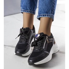D/GMR Sorte wedge sneakers fra Stacey 2