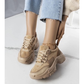 D/GMR Beige sneakers i blandet stof fra Jenna 2