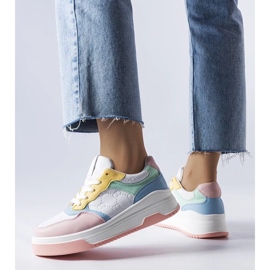 D/GMR Pink sneakers dekoreret med Paré-prægning lyserød 2