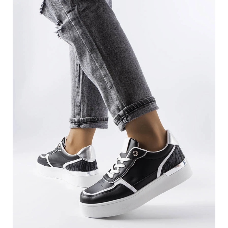 D/GMR Sorte platformssneakers fra Tooele 2