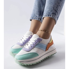 D/GMR Grønne sneakers med glitterindlæg fra Lang 2