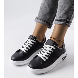 D/GMR Sorte platformssneakers fra Lanoie 2