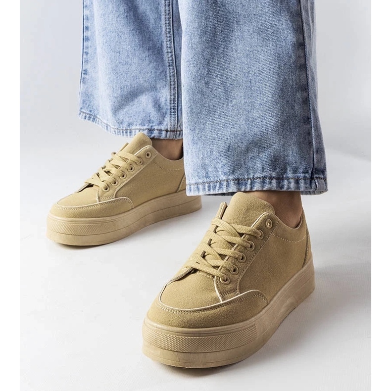 D/GMR Beige platform sneakers fra Amathymes 1