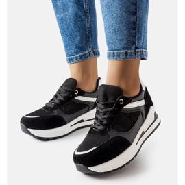 D/GMR Sorte sneakers med Genovesee-indlæg 2