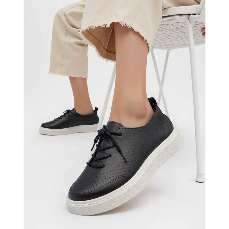 Kvinders slip-on vareno sort 2