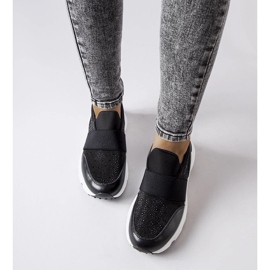 D/GMR Sorte sneakers med rhinestones fra Algiso 2