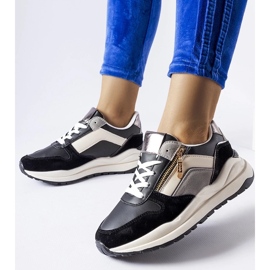 D/GMR Hvide og sorte Cecchi sneakers 2
