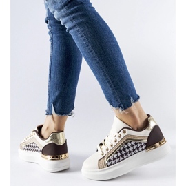 D/GMR Briercliff brune og beige glitter sneakers 2
