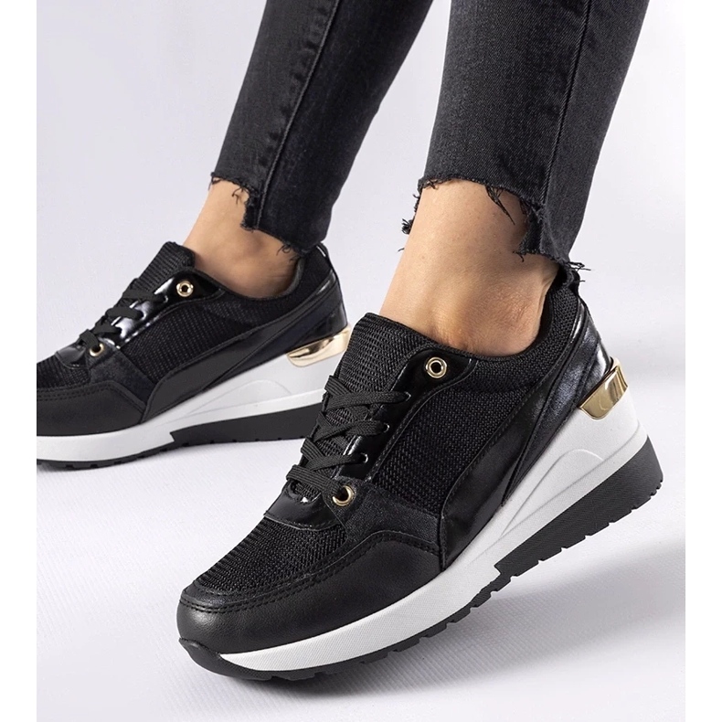 D/GMR Sorte Gauvin wedge sneakers 2