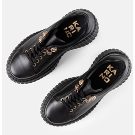 D/GMR Sorte læder sneakers på Karino -platformen 2