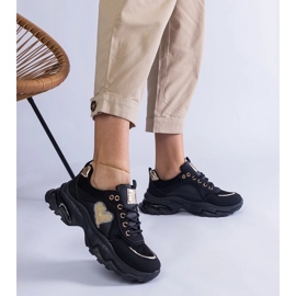 D/CEO Sorte platform sneakers med et Martinez hjerte 2