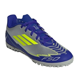 Adidas F50 Club Messi TF IH0923 Sølvblå fodboldsko 1