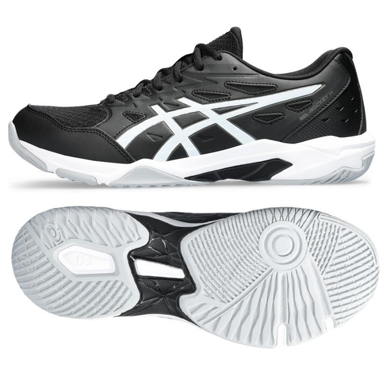 Asics gel-rocket sko 11 1071A091-002 sort sort 1