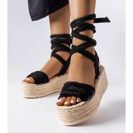 D/CEO Sorte platform espadriller fra Loiseau 2