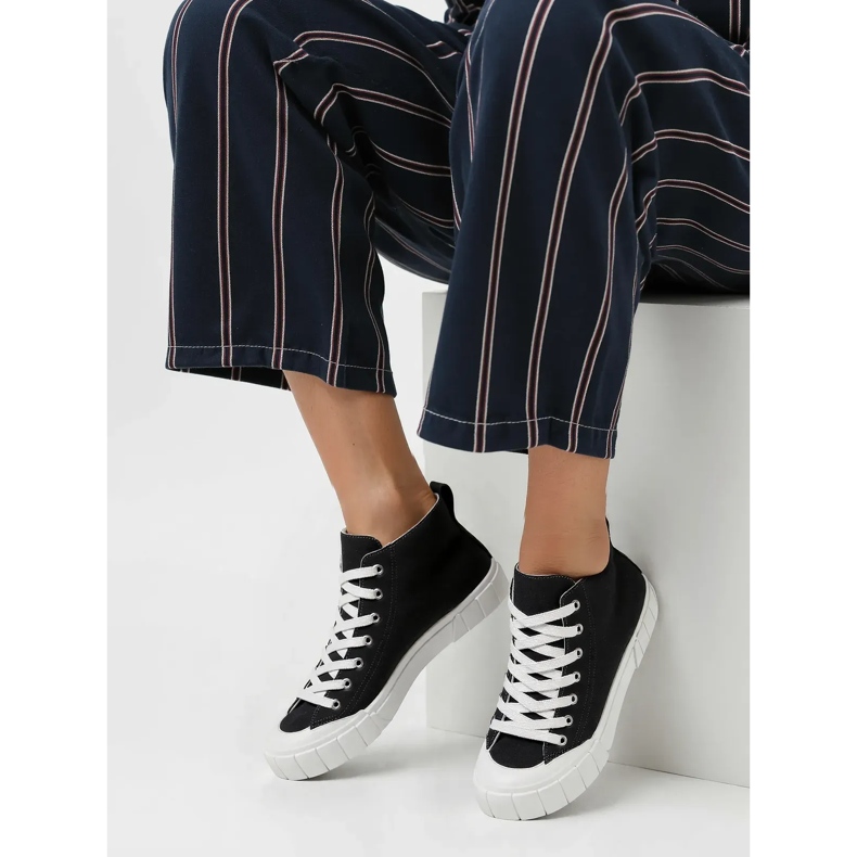 Kvinders arvel sorte sneakers 1
