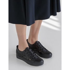 Kvinders belvio sorte sneakers 1