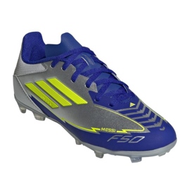 Adidas F50 League FG/MG Messi IH0924 Fodboldsko sølv 1