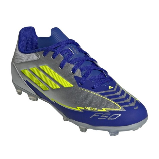 Adidas F50 League FG/MG Messi IH0924 Fodboldsko sølv 1