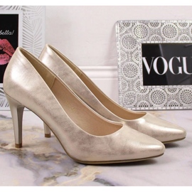 Sergio Leone SK379L Heels Gold Metalic gylden 1