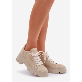 Sneakers sportssko på Chebello -platformen 4632 guld gylden 1