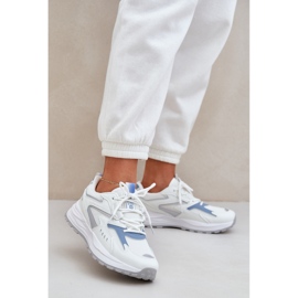 Women's Sports Shoes Big Star NN274A094 Hi-Poly System White-Blue System hvid 2